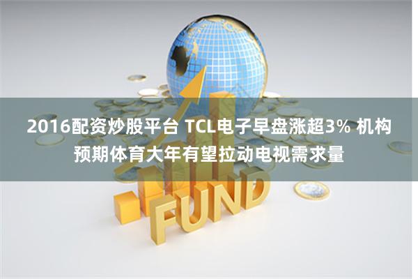 2016配资炒股平台 TCL电子早盘涨超3% 机构预期体育大年有望拉动电视需求量