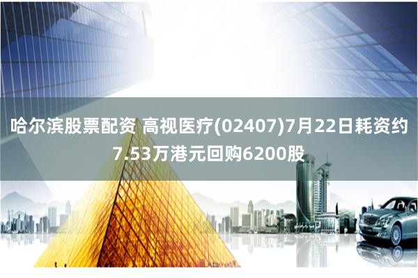 哈尔滨股票配资 高视医疗(02407)7月22日耗资约7.53万港元回购6200股