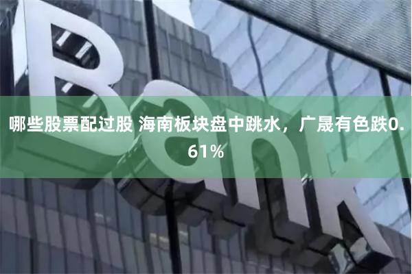 哪些股票配过股 海南板块盘中跳水，广晟有色跌0.61%