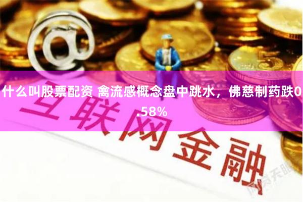 什么叫股票配资 禽流感概念盘中跳水，佛慈制药跌0.58%