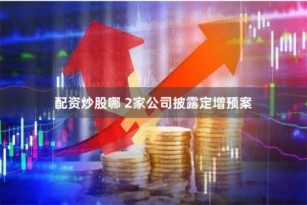 配资炒股哪 2家公司披露定增预案