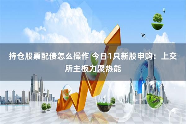 持仓股票配债怎么操作 今日1只新股申购：上交所主板力聚热能